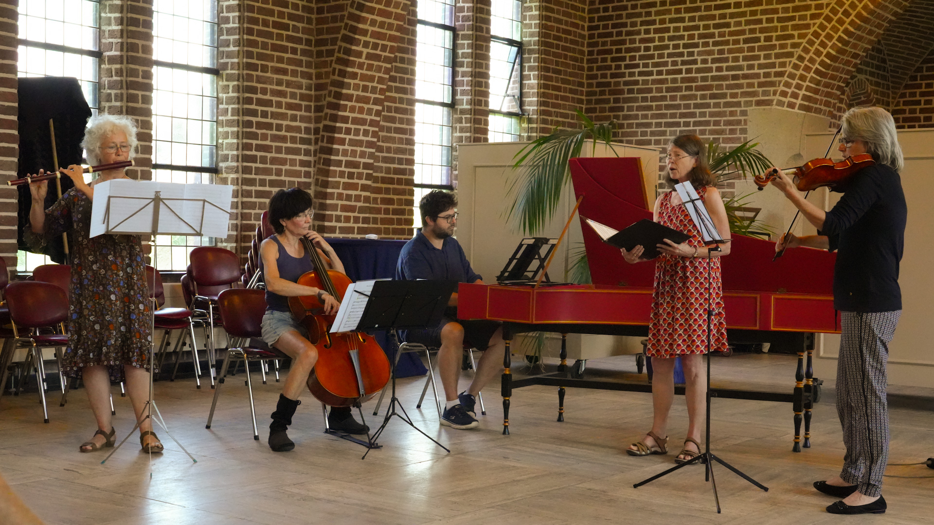 Kamermuziekensemble tijdens concert